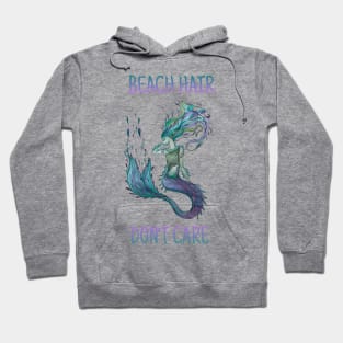 Beach Hair, Don’t Care, Watercolor Mermaid Hoodie